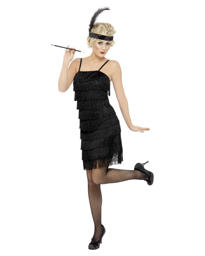Flapper Kleid mit Stirnband Plus Size für deine 20er Jahre von Karneval Universe