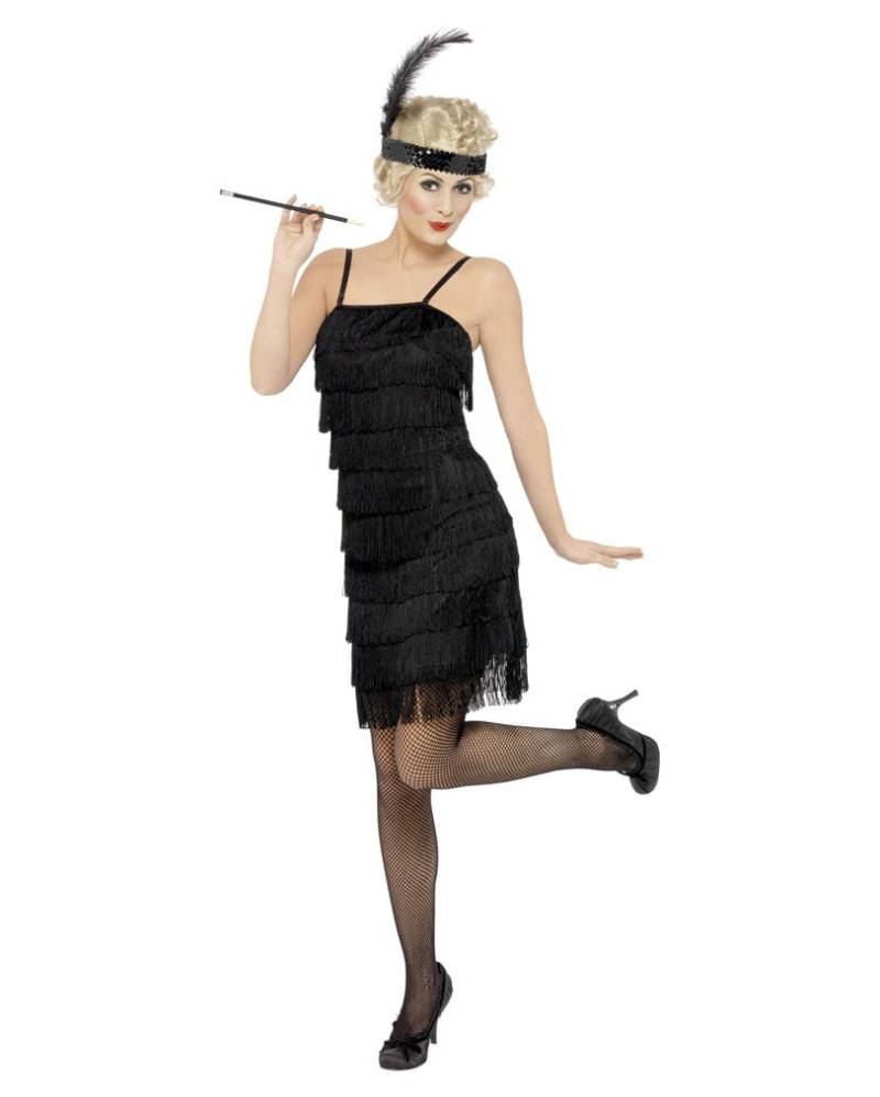 Flapper Kleid mit Stirnband Plus Size für deine 20er Jahre von Karneval Universe