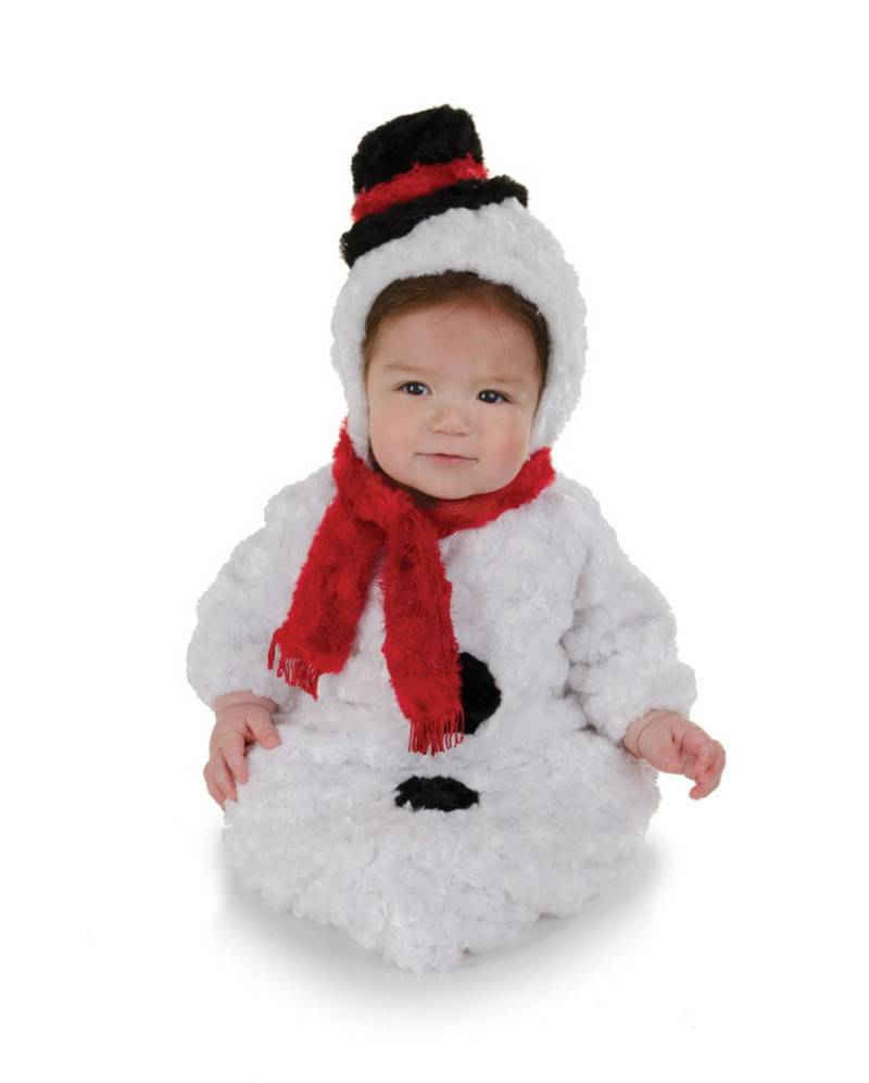 Flauschiger Schneemann Babysack   Winterliches Baby-Kostüm aus von Karneval Universe