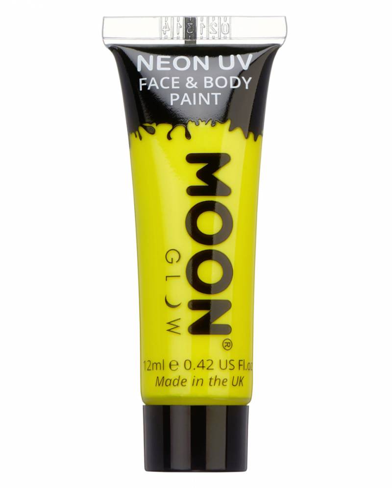 Fluoreszierendes Make-up Neon Gelb leuchtend von Karneval Universe