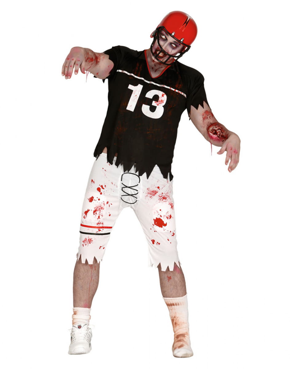 Footballspieler Zombie Herrenkostüm  Zombie Kostüme kaufen One Size von Karneval Universe