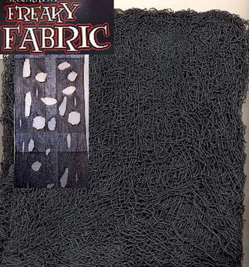 Freaky Fabric Dekonetz schwarz als Halloween Deko von Karneval Universe