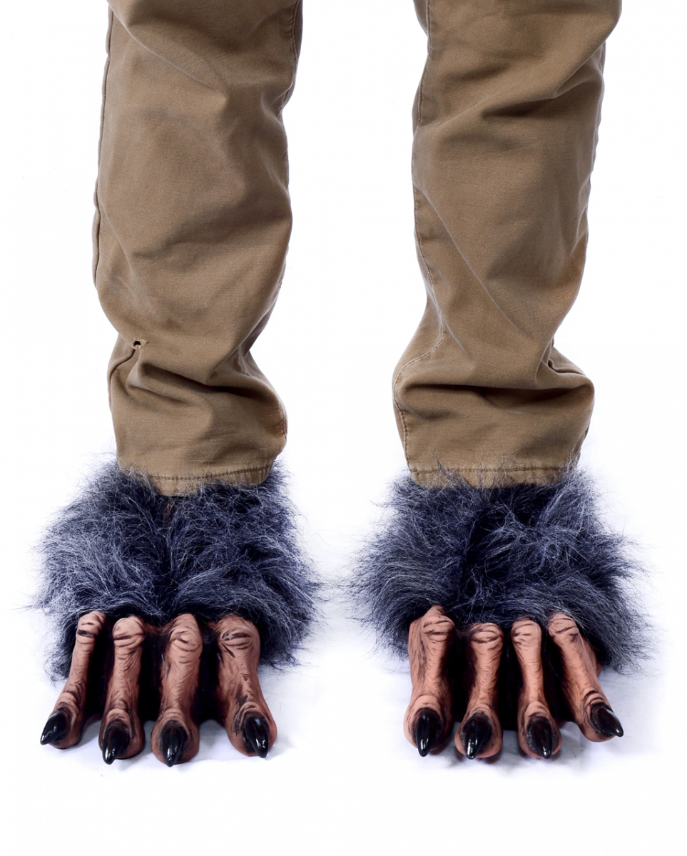 Frostgraue Werwolf Füße als Schuhüberzieher & Kostümaccessoire Frostgraue Werwolf Füße als Schuhüberzieher & Kostümaccessoire von Karneval Universe