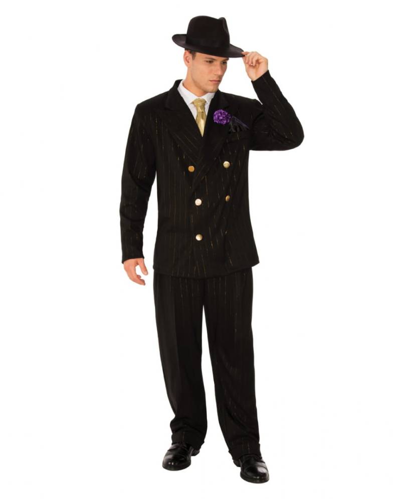Gangster Kostüm mit Blume im Knopfloch kaufen! One Size von Karneval Universe