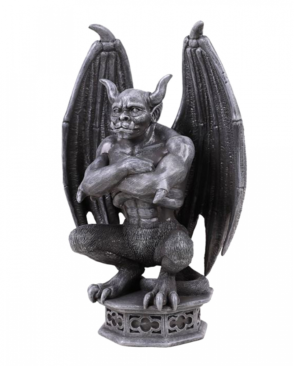 Gargoyle Statue mit verschränkten Armen 33cm ➤ von Karneval Universe