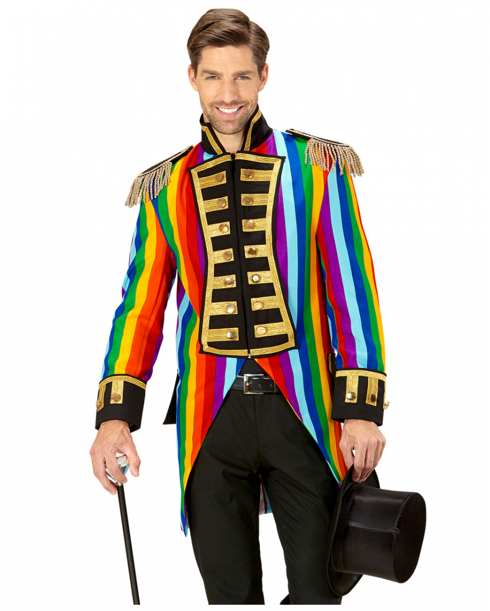 Gay Pride Parade Herrenfrack  Regenbogen Frack L von Karneval Universe