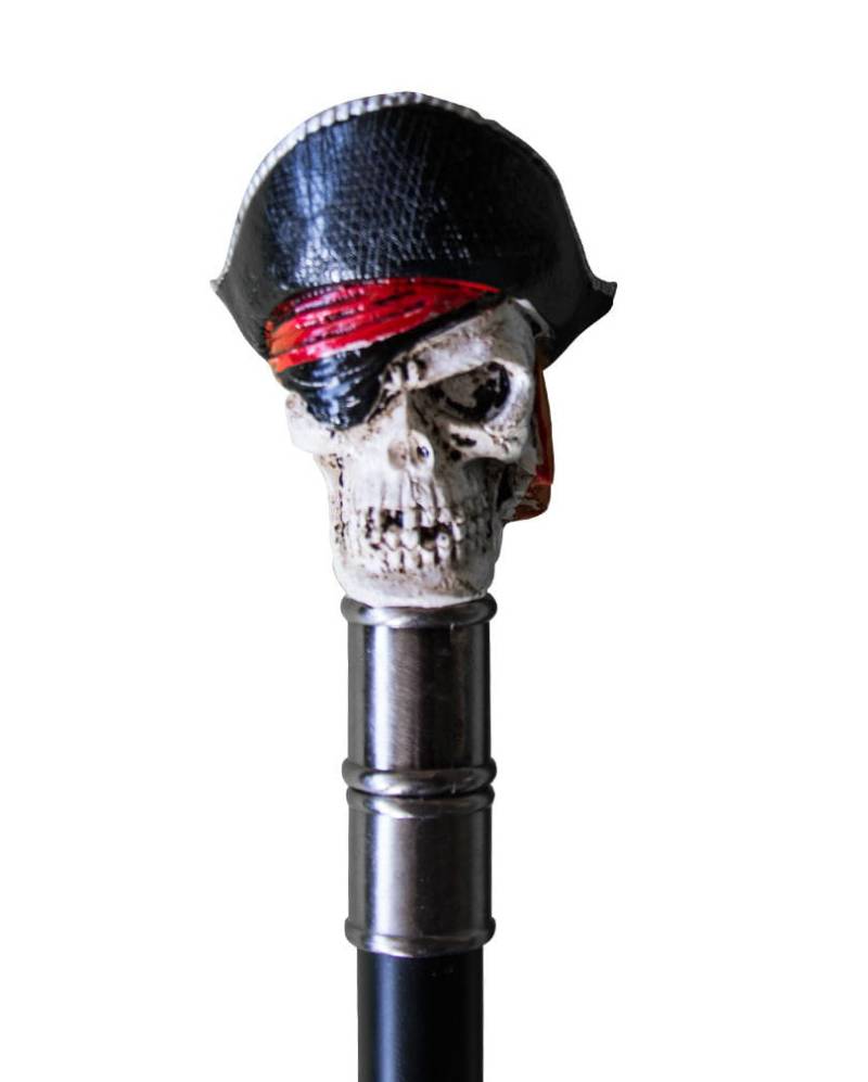 Gehstock mit Piraten-Totenkopf   Seeräuber Spazierstock von Karneval Universe