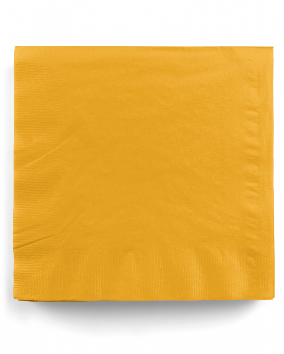 Gelbe Papierservietten 20 St. als Tischdekoration von Karneval Universe
