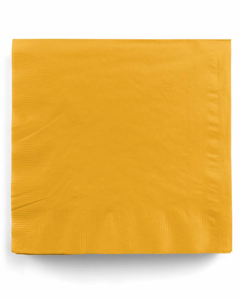 Gelbe Papierservietten 20 St. als Tischdekoration von Karneval Universe