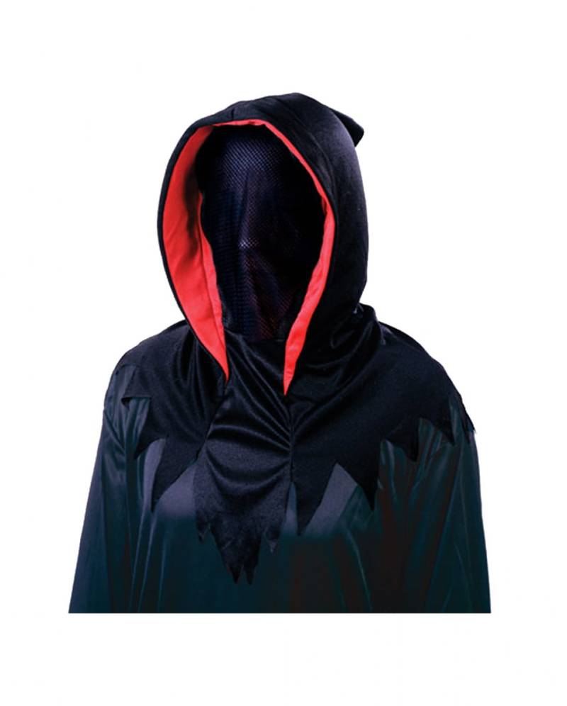 Gesichtslose Phantom Maske Deluxe  Halloween Maske aus Stoff von Karneval Universe