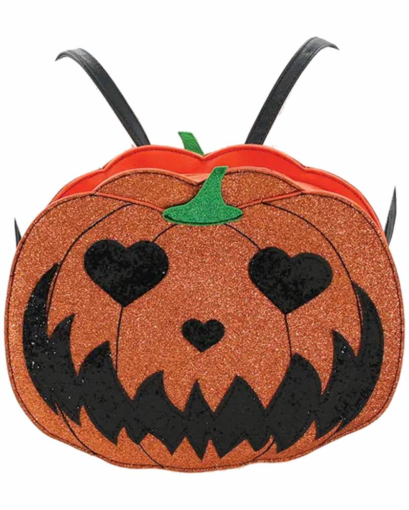 Glitter Halloween Kürbis Rucksack  JETZT ordern? von Karneval Universe