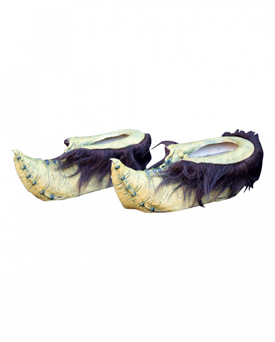 Goblin Schuhe Braun grün  Kostümzubehör online kaufen von Karneval Universe
