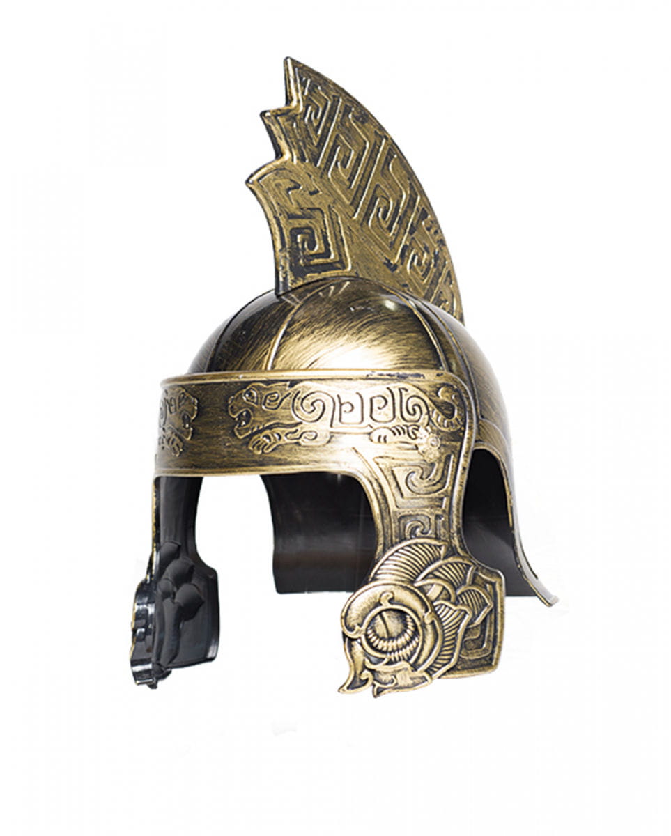 Goldener Gladiator Tiger Helm für Fasching von Karneval Universe