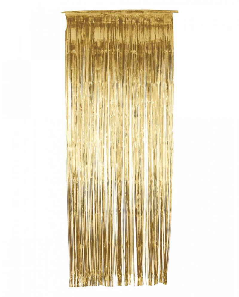 Goldener Lametta Vorhang für Karneval & Fasching von Karneval Universe