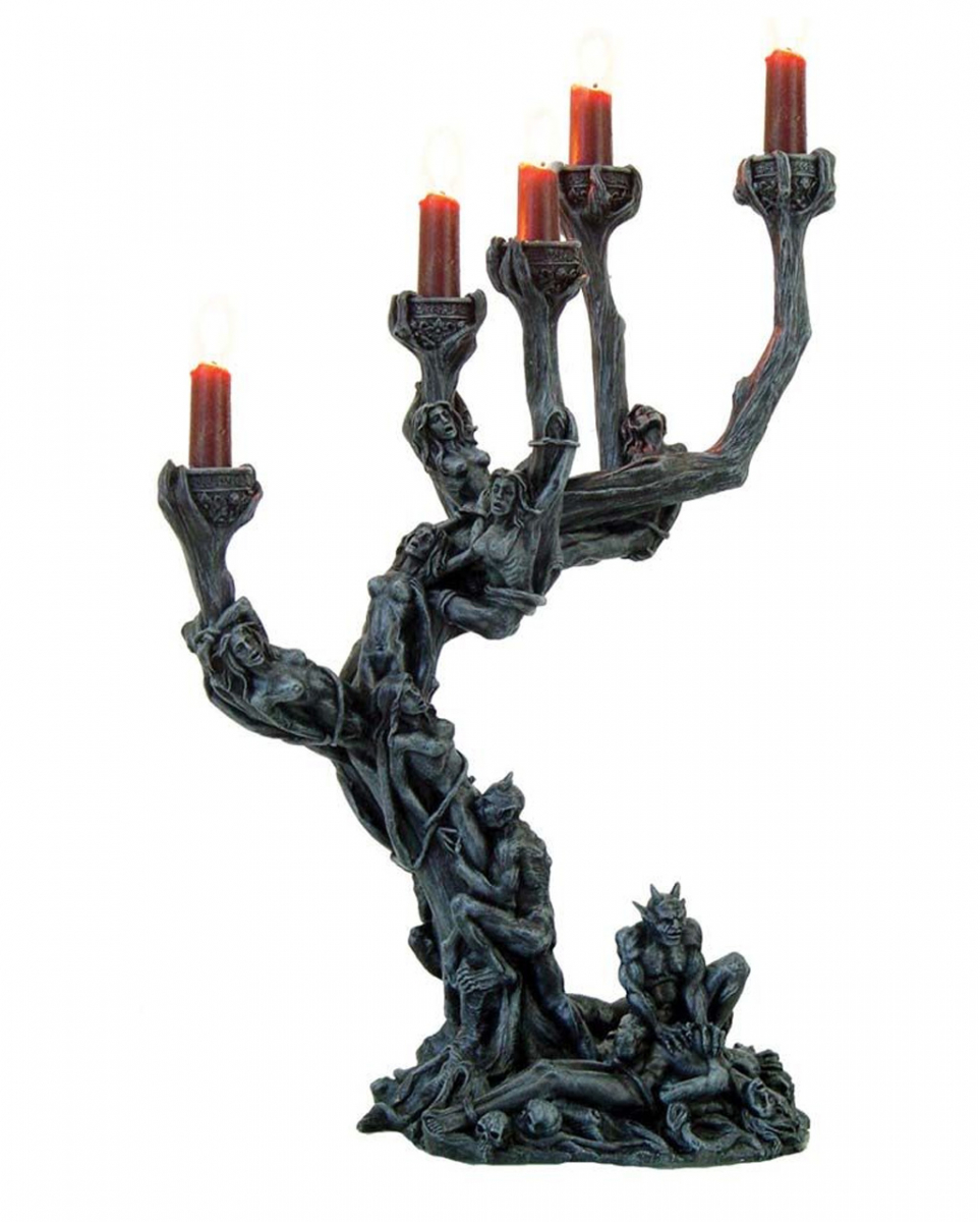 Gothic Kerzenhalter - Baum der Höllen Dämonen ➤ von Karneval Universe