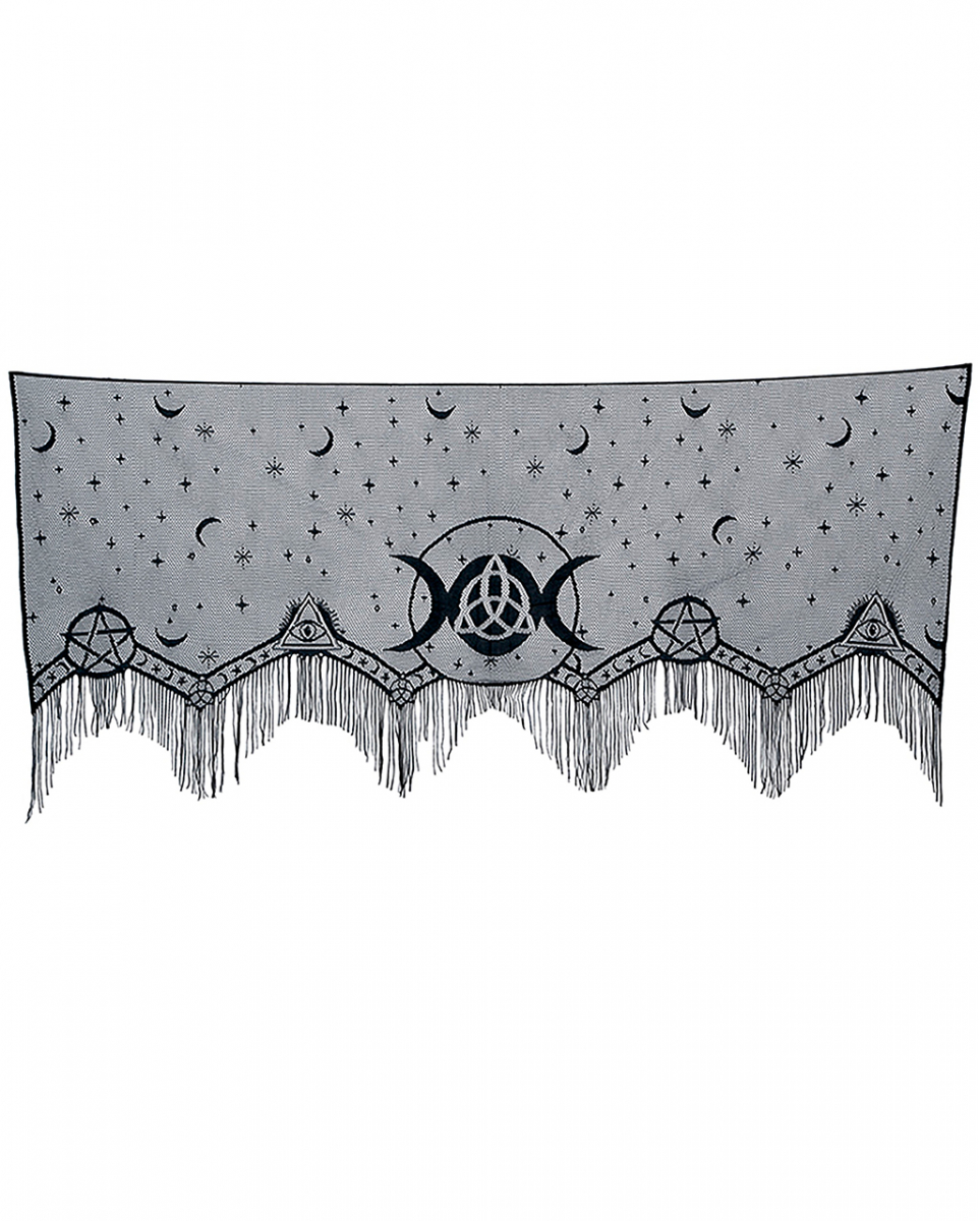 Gothic Schal Triple Moon für Kaminsims & Fensterbrett ★ von Karneval Universe
