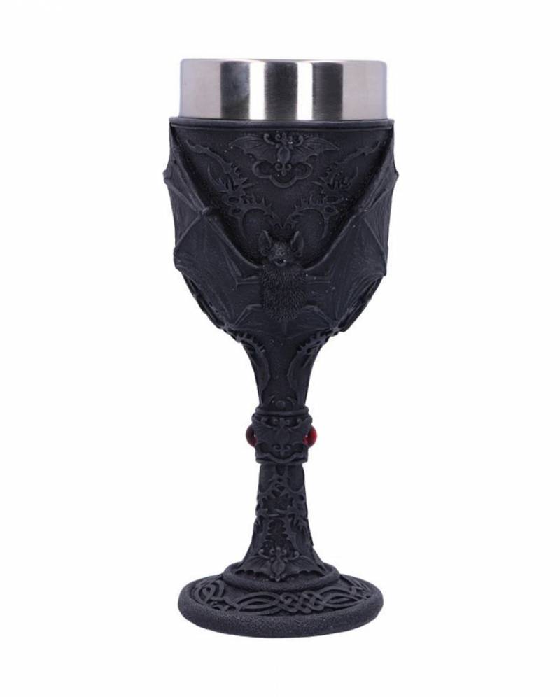 Gothic Vampirfledermaus Weinkelch Halloween Deko von Karneval Universe