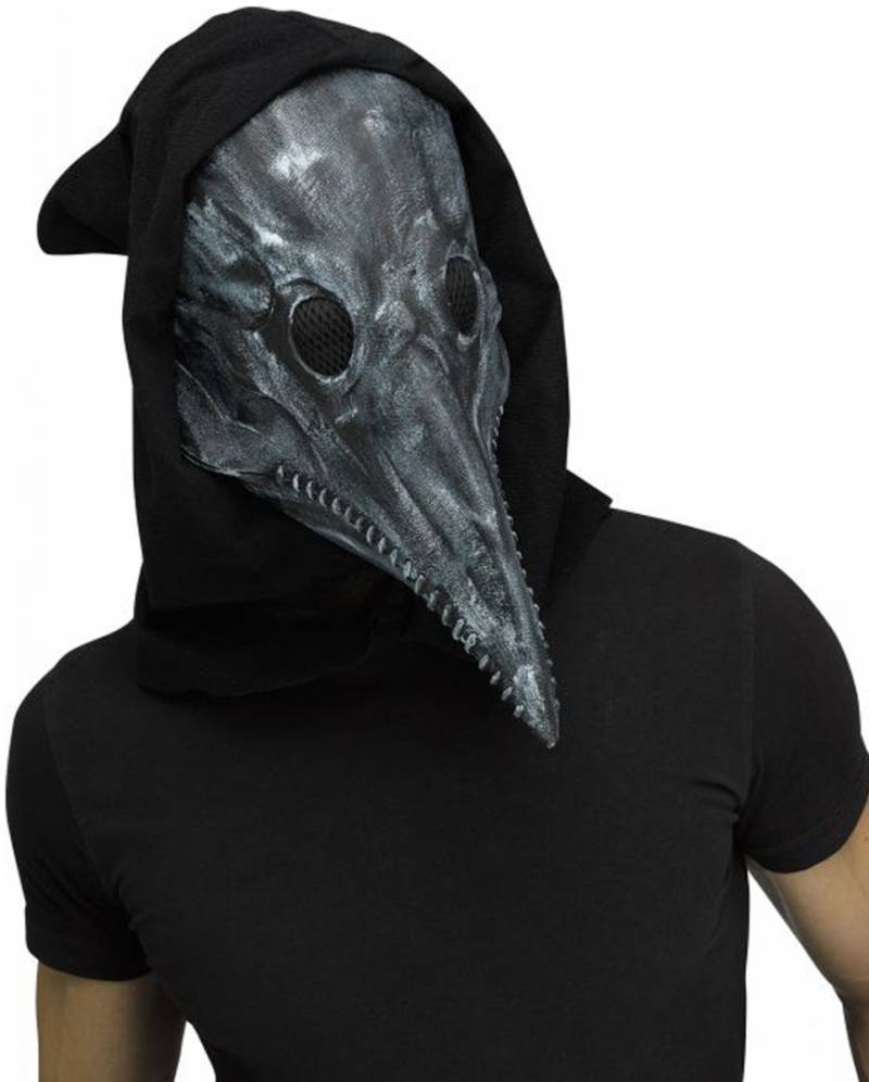 Graue Vintage Pestdoktor Maske Mittelater Maske von Karneval Universe