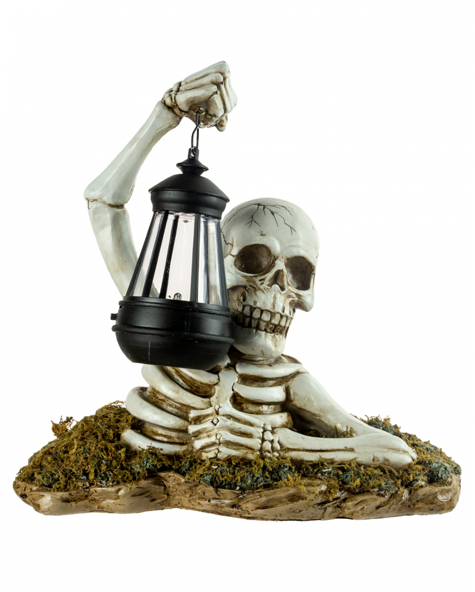 Gravebreaker Skelett mit Laterne 29cm als Halloween Deko von Karneval Universe