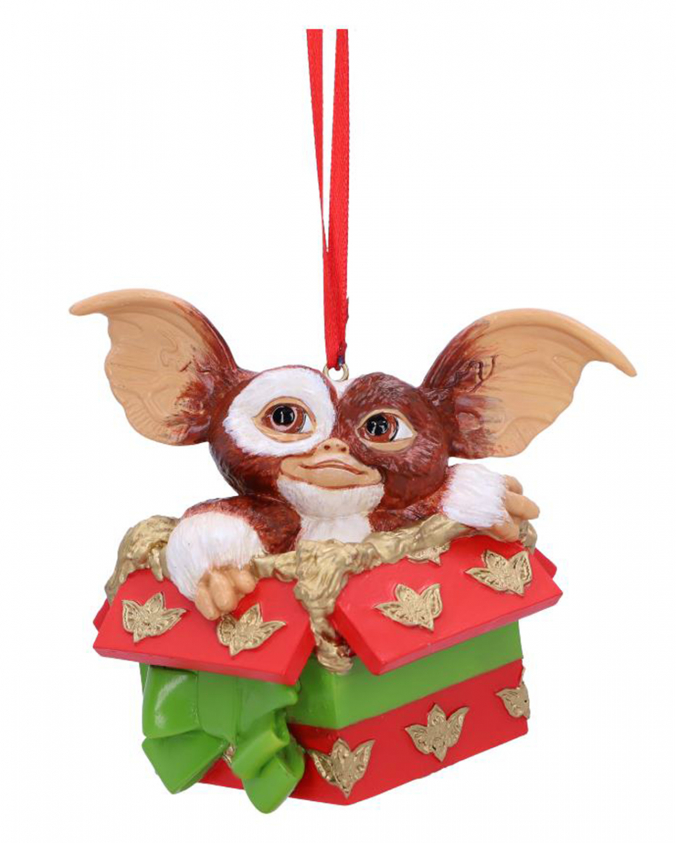 Gremlins Gizmo im Geschenkpaket als Christbaumkugel 10cm ★ von Karneval Universe