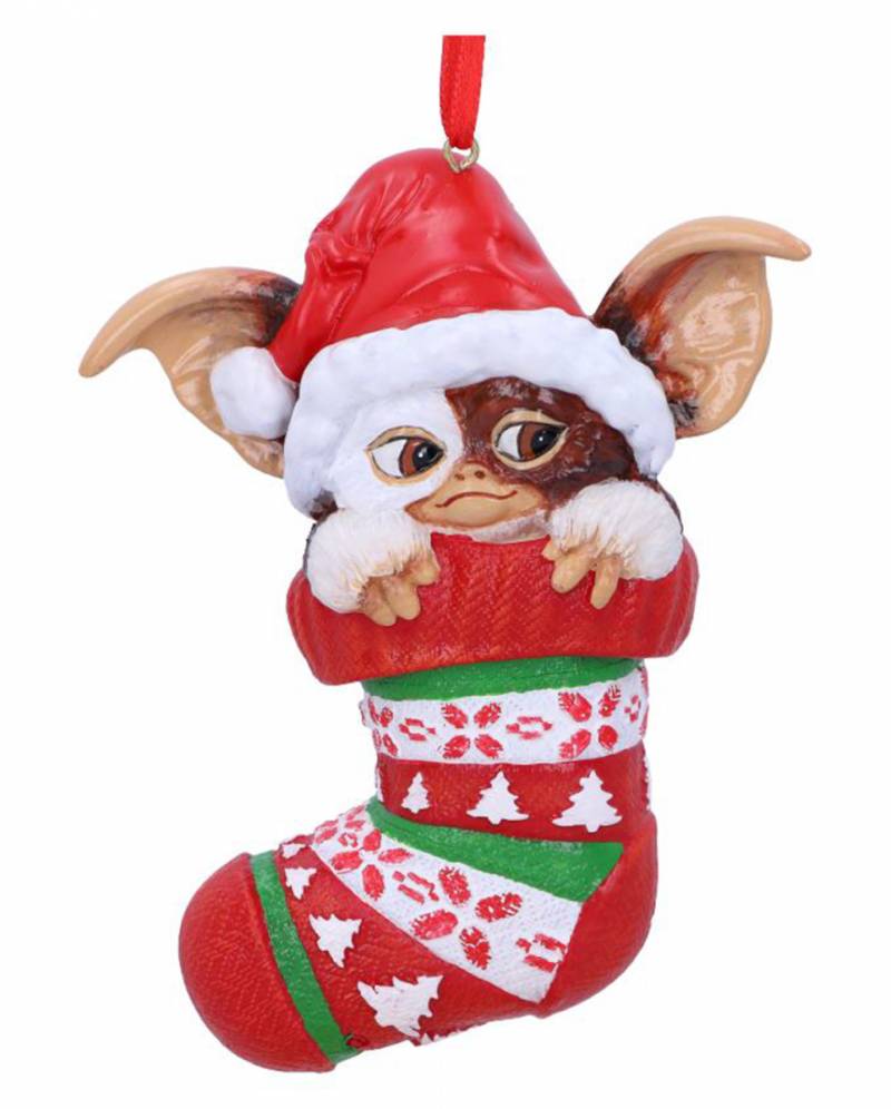 Gremlins Gizmo in Weihnachtsstrumpf Christbaumkugel ➔ Deko von Karneval Universe