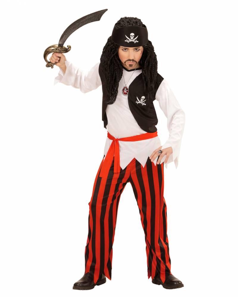 Grimmiger Pirat Kinderkostüm ➔ Halloween & Fasching M/140 von Karneval Universe
