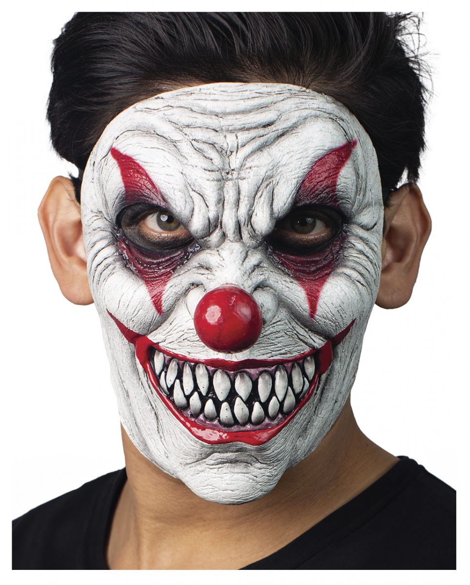 Grinsender Horrorclown Halloween Maske für ? von Karneval Universe
