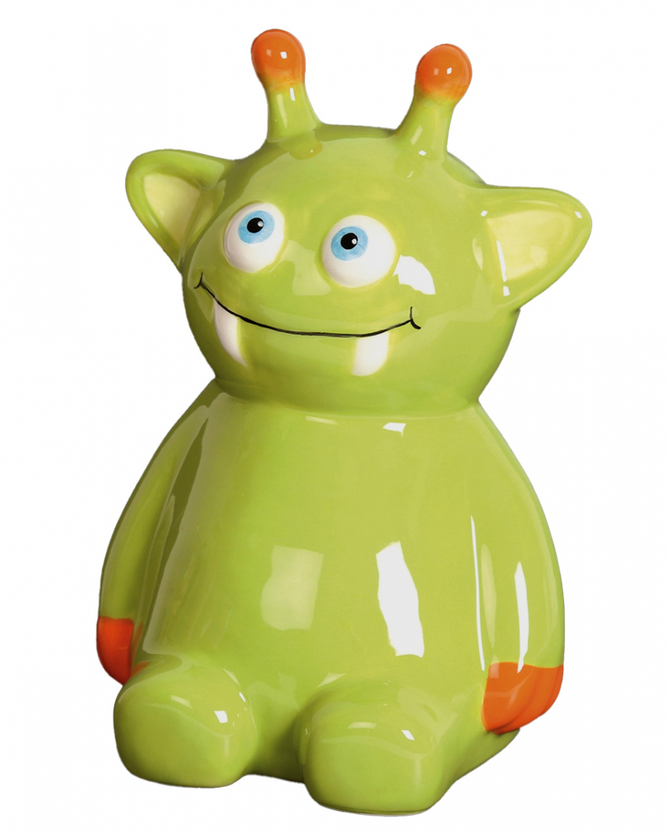 Grünes Monster als Sparbüchse 18cm als Geschenkidee von Karneval Universe
