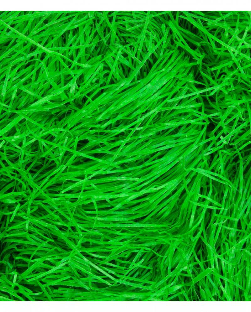 Grünes Ostergras 50 g   Papierwolle in hellgrün als Oster Deko von Karneval Universe