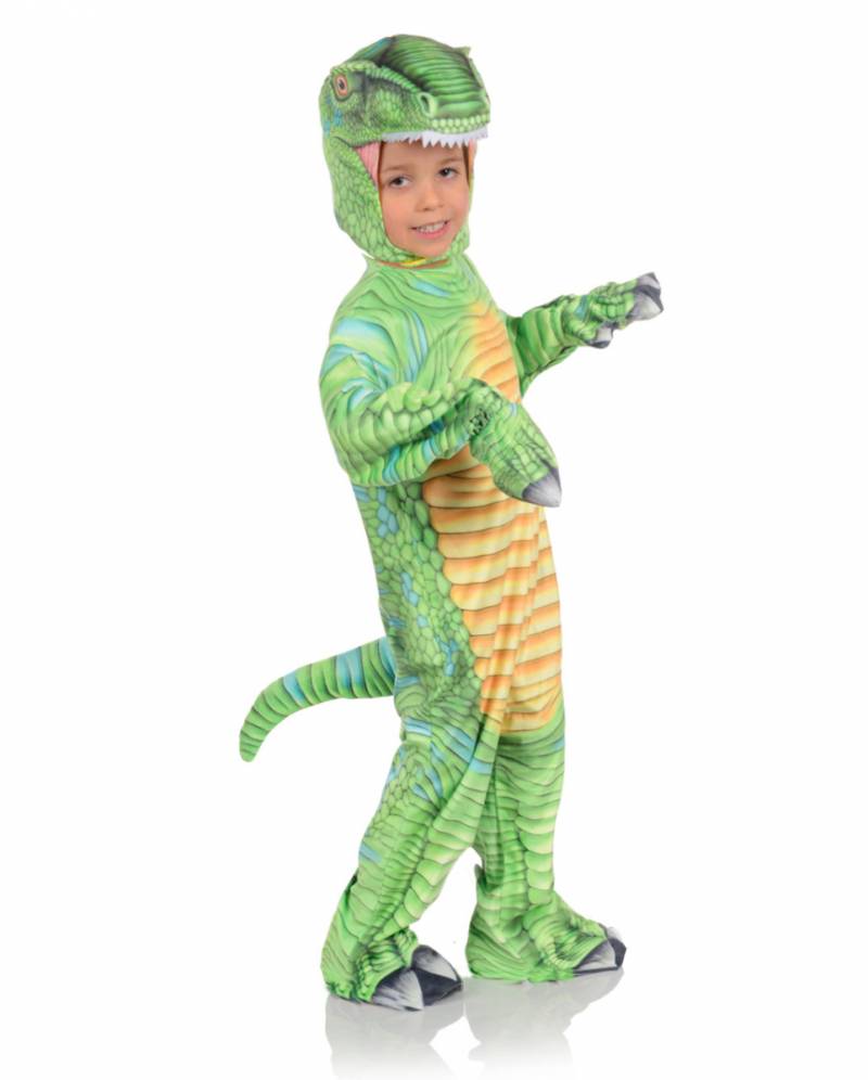 Grünes T-Rex Kleinkinderkostüm mit Print ordern ✰ XL von Karneval Universe