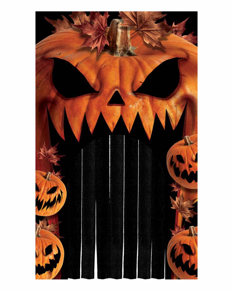 Gruseliger Halloween Kürbis Türvorhang für ? von Karneval Universe