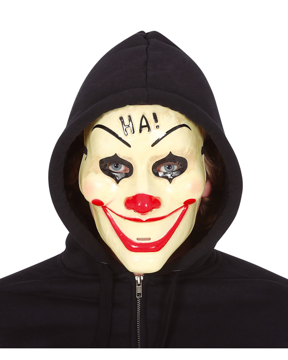 HA! Clowns Maske aus PVC für Halloween HA! Clowns Maske aus PVC für Halloween von Karneval Universe