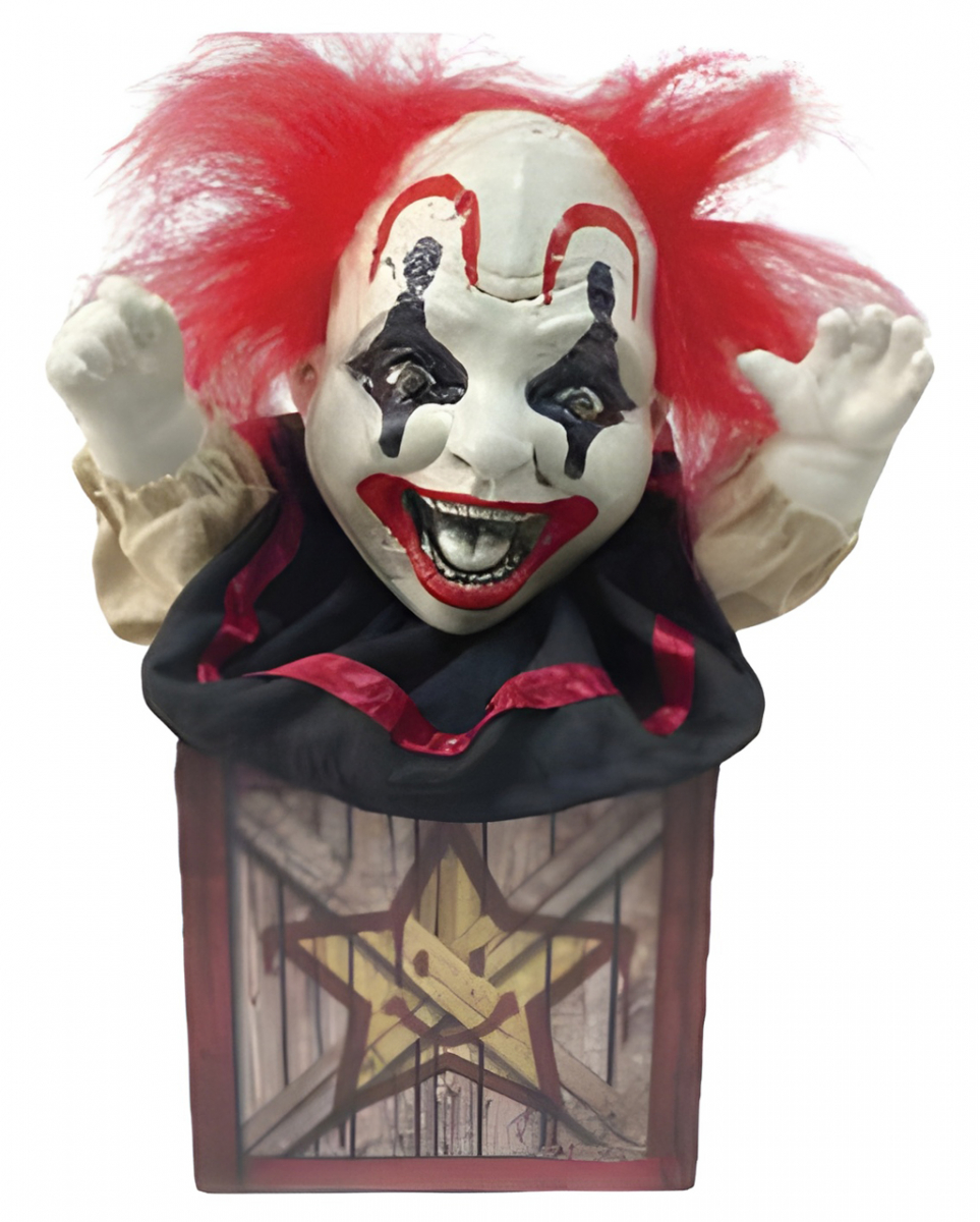 Halloween Clown in der Box Animatronic 27cm ★ von Karneval Universe
