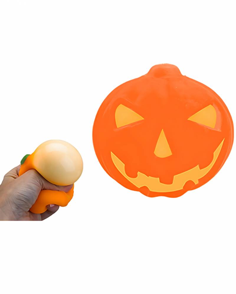 Halloween Kürbis als Stressball zum Quetschen als Halloween Gimmick von Karneval Universe
