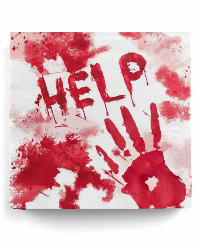 Halloween Servietten Help 20 St. günstig kaufen von Karneval Universe