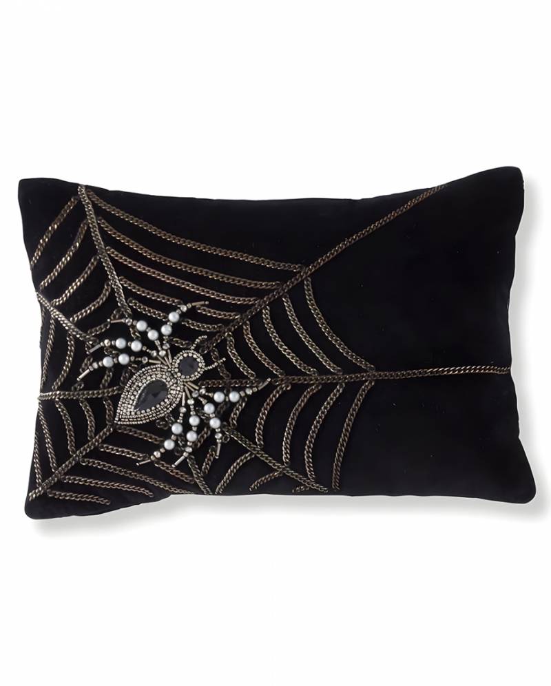 Halloween Signature Kissen mit Spinne & Spinnennetz 35x25cm für ? von Karneval Universe