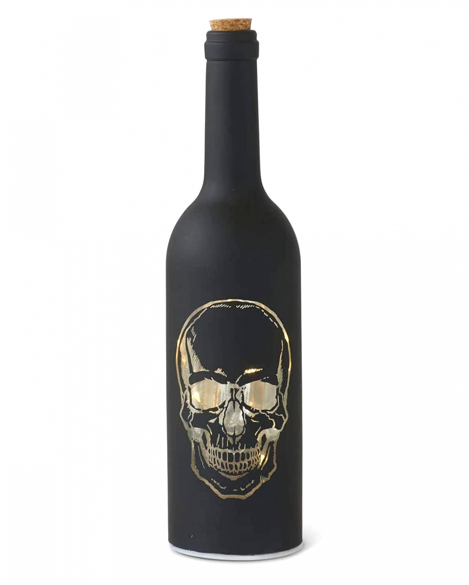 Halloween Totenkopf LED Flasche  Halloween Dekoration von Karneval Universe