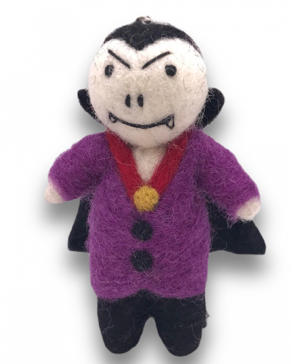 Halloween Vampir aus Wollfilz als Geschenkidee! von Karneval Universe