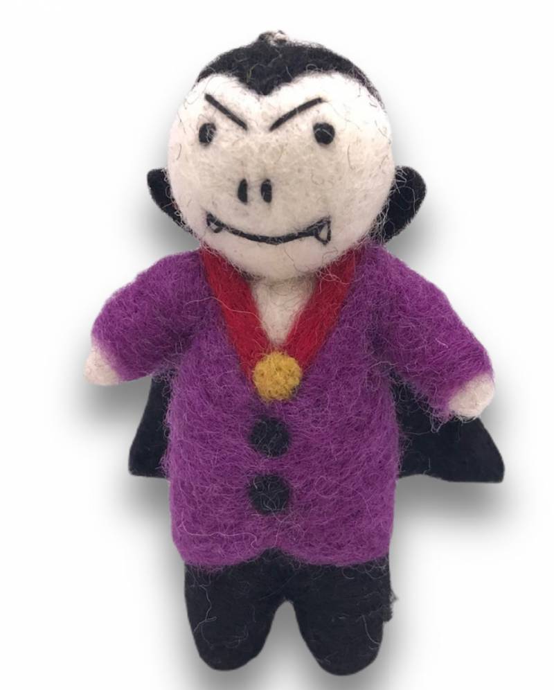 Halloween Vampir aus Wollfilz als Geschenkidee! von Karneval Universe