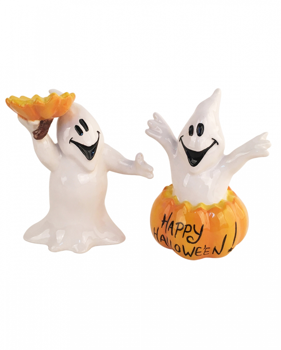 Happy Halloween Kürbisgeist Salz & Pfefferstreuer ✰ von Karneval Universe