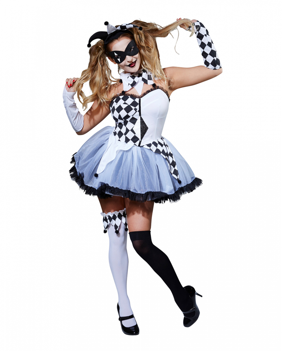 Harlekin Damenkostüm Jester Kostüm-Set S Harlekin Damenkostüm Jester Kostüm-Set S von Karneval Universe