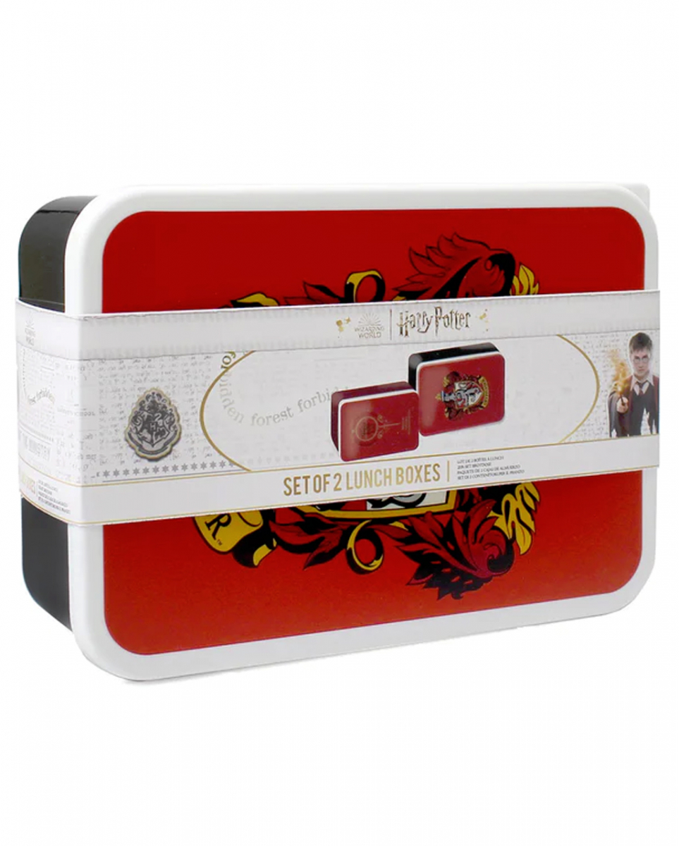 Harry Potter Gryffindor Lunchbox 2er Set als Fanartikel von Karneval Universe