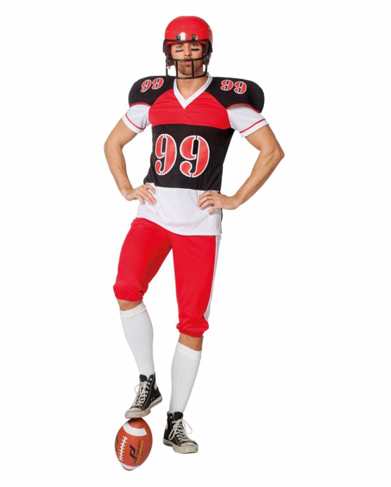 Herrenkostüm Football Spieler für Fasching 52 von Karneval Universe