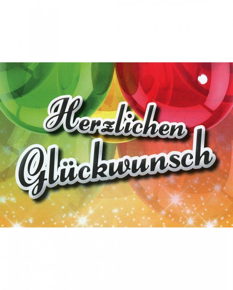 Herzlichen Glückwunsch Ballon-Grußkarten ★ von Karneval Universe