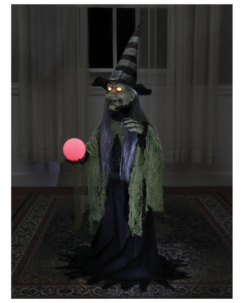 Hexe mit Hexenkugel Halloween Animatronic ➔ von Karneval Universe