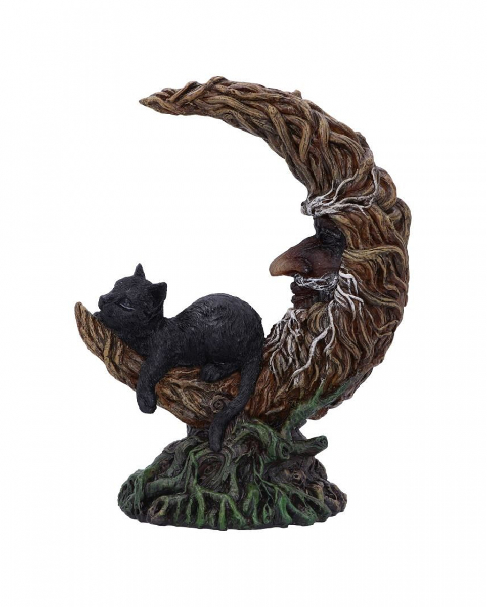 Hexen Vertrauter auf Halbmond Figur 21,2cm kaufen! von Karneval Universe