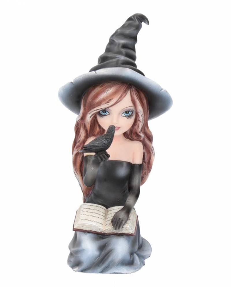 Hexenfigur Regan mit Rabe 15cm  HIER online kaufen von Karneval Universe