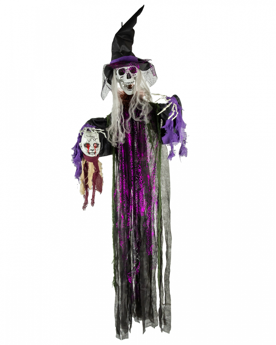 Hexenskelett Hängefigur mit Licht & Sound 180cm ordern ★ von Karneval Universe