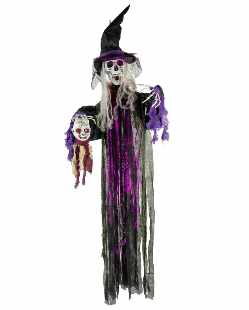 Hexenskelett Hängefigur mit Licht & Sound 180cm ordern ★ von Karneval Universe