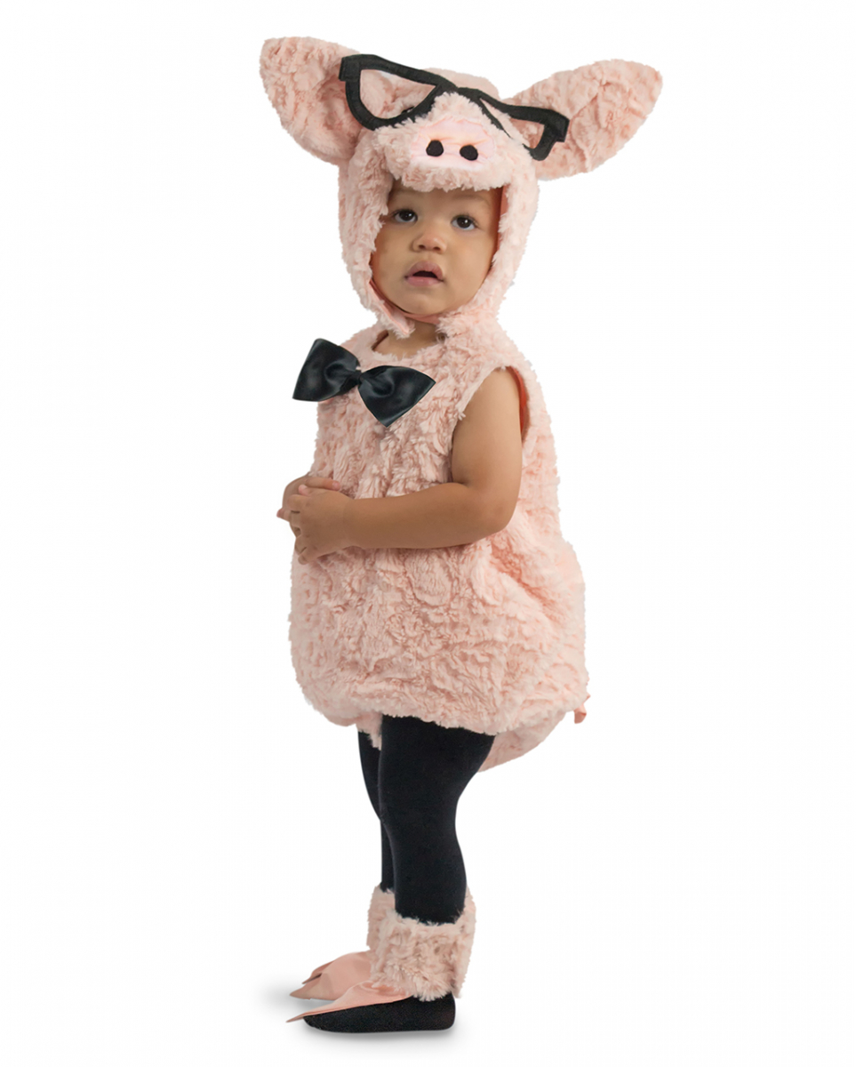 Hipster Kleinkinder Kostüm Schweinchen bestellen 6-12 Monate von Karneval Universe
